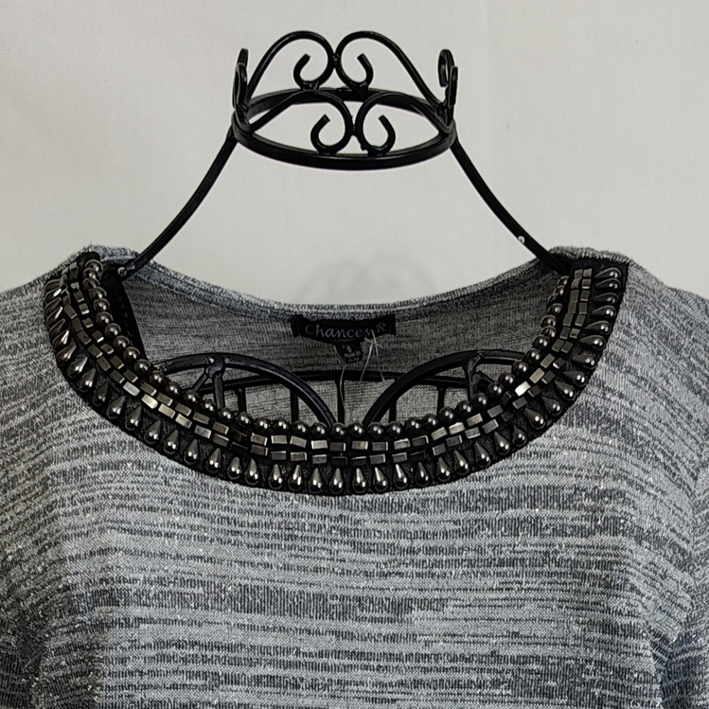 Chances R Women's Top - Size S -  Metallic Top - NWT - Picture 4 of 5